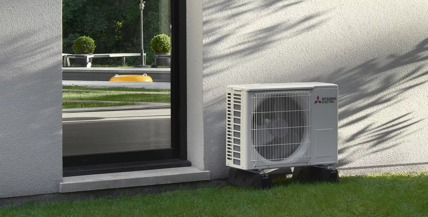 Climatisation réversible Mitsubishi installée par Eco'Habitat à Pertuis