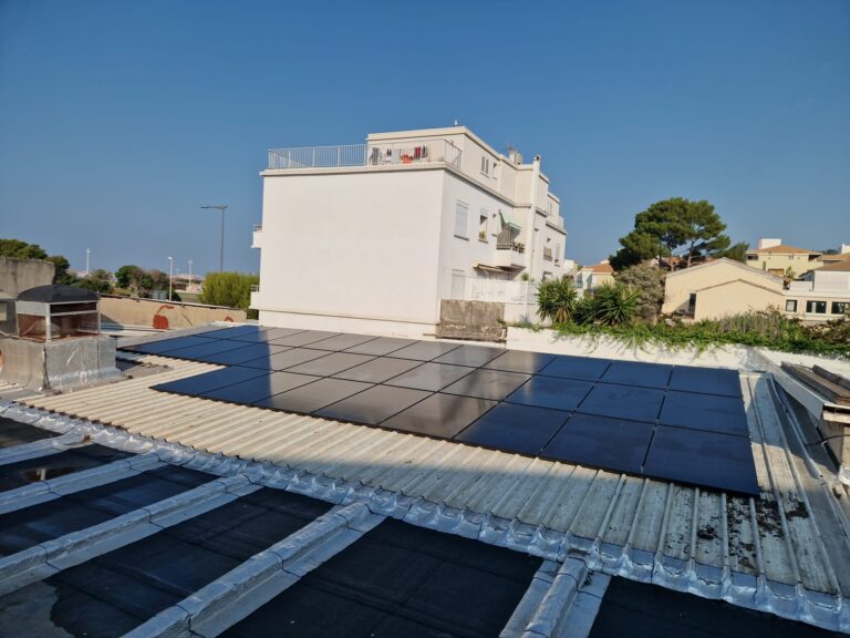 Installation d’une nouvelle centrale photovoltaïque de chez Bourgeois Globale dans la commune de Marseille dans le 13